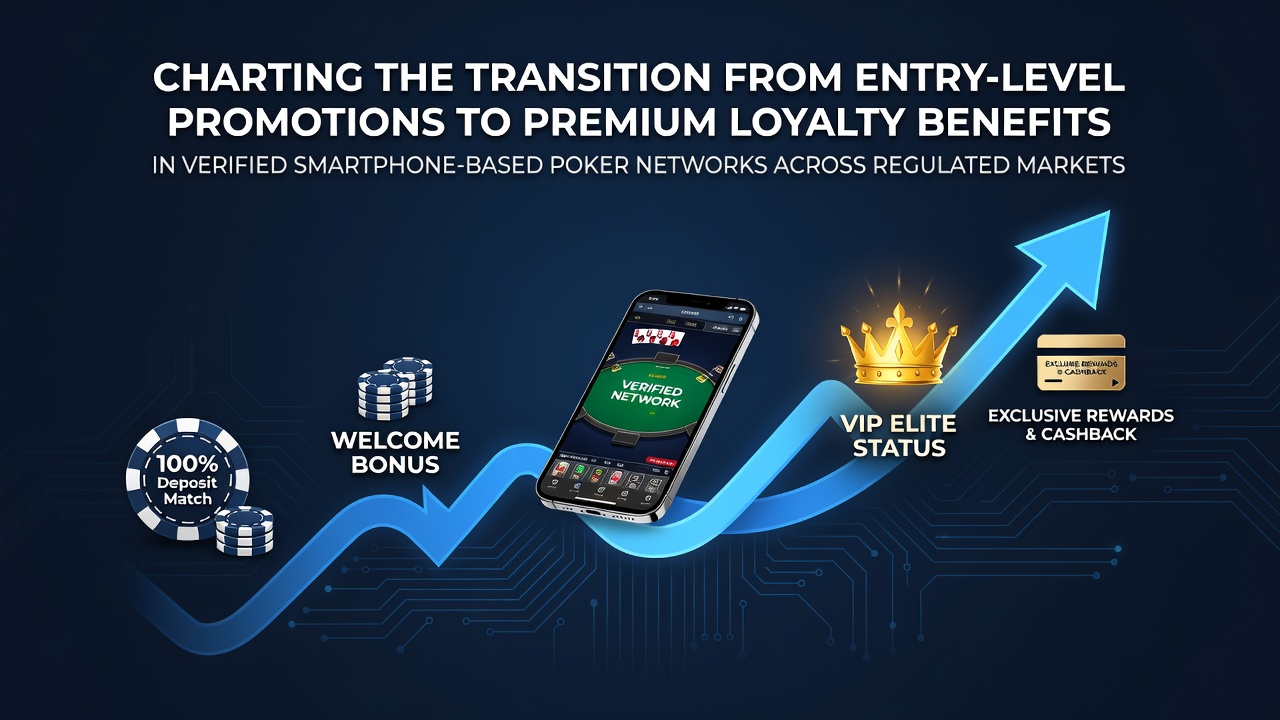 Visualisierung des Übergangs von Einstiegsaktionen zu Premium-Vorteilen in mobilen Poker-Apps
