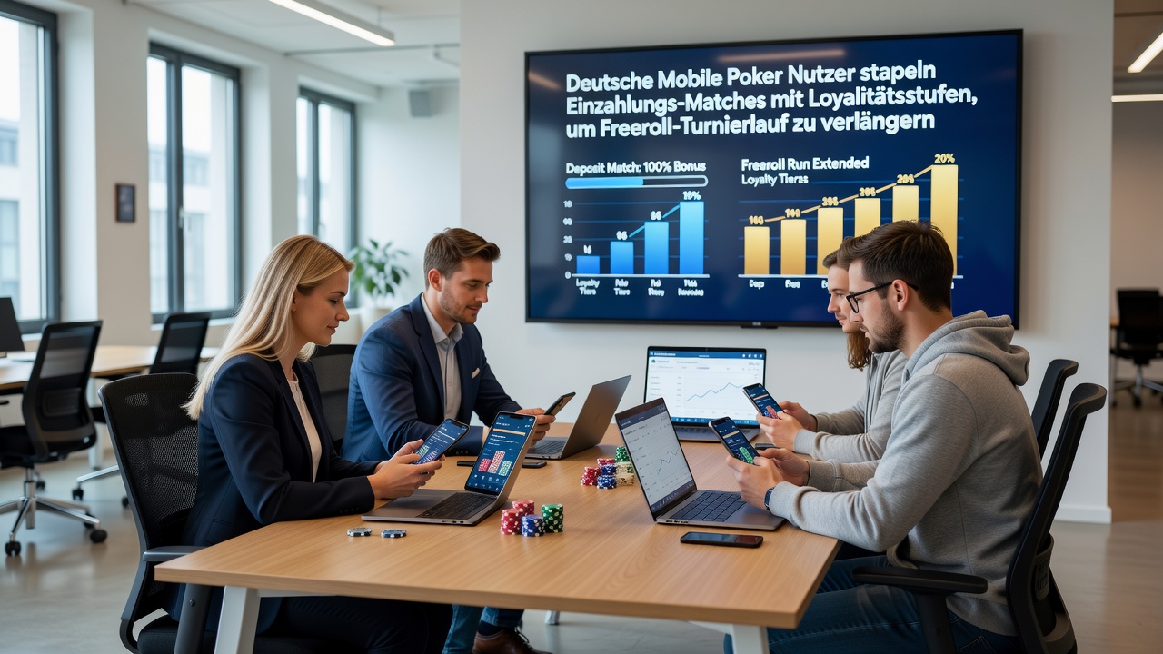 Loyalitätsstufen und Einzahlungs-Matches ermöglichen längere Freeroll-Turnierläufe auf mobilen Poker-Apps