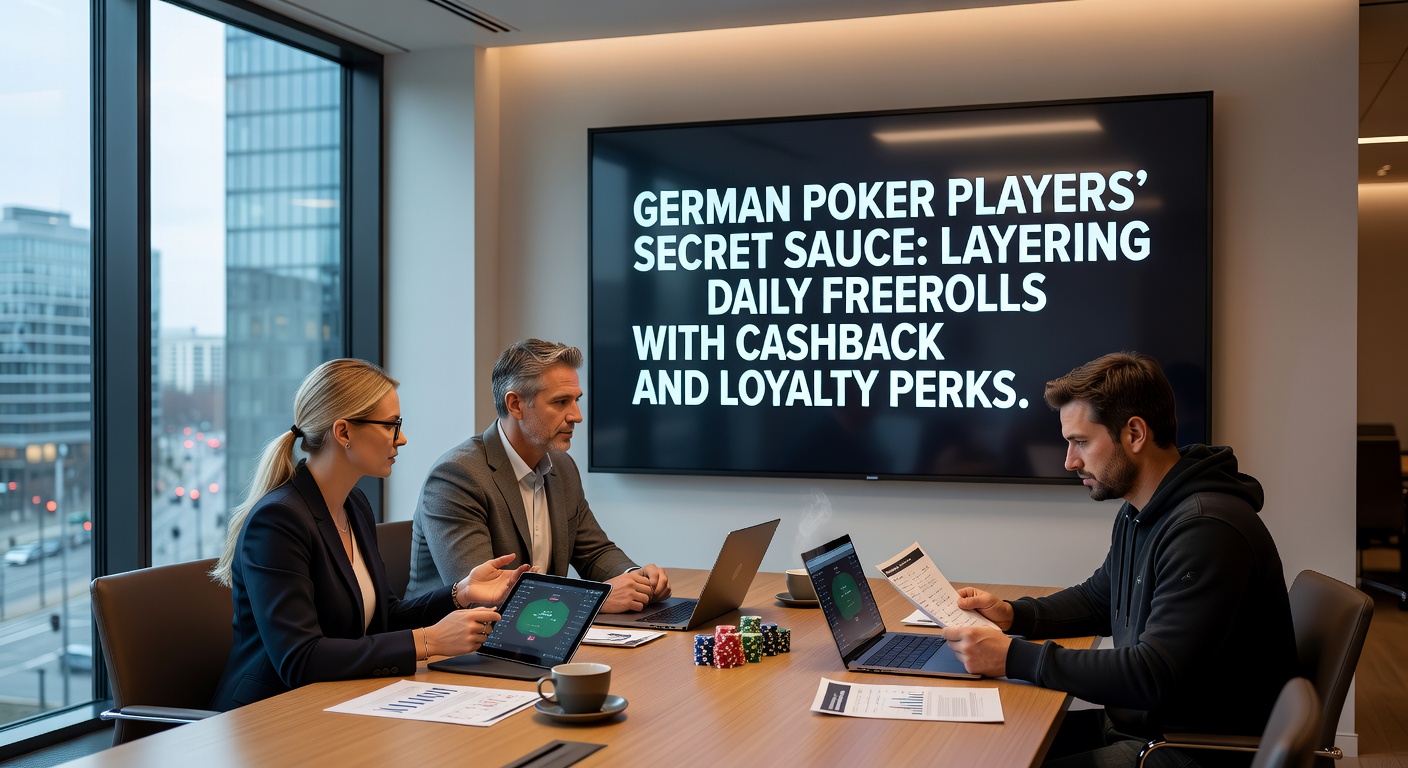 Deutsche Poker-Spieler nutzen Freerolls und Cashback strategisch an Online-Tischen