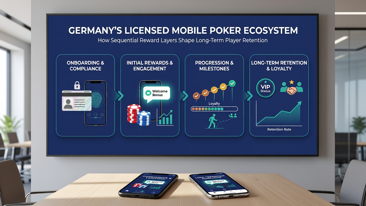 Beispiel für VIP-Stufen und Belohnungspfade in lizenzierten deutschen Poker-Apps