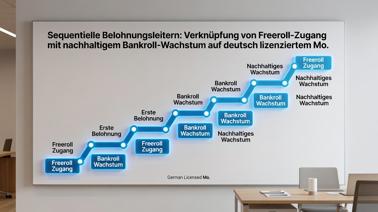 Visualisierung von Bankroll-Entwicklung durch Freerolls auf lizenzierten Apps